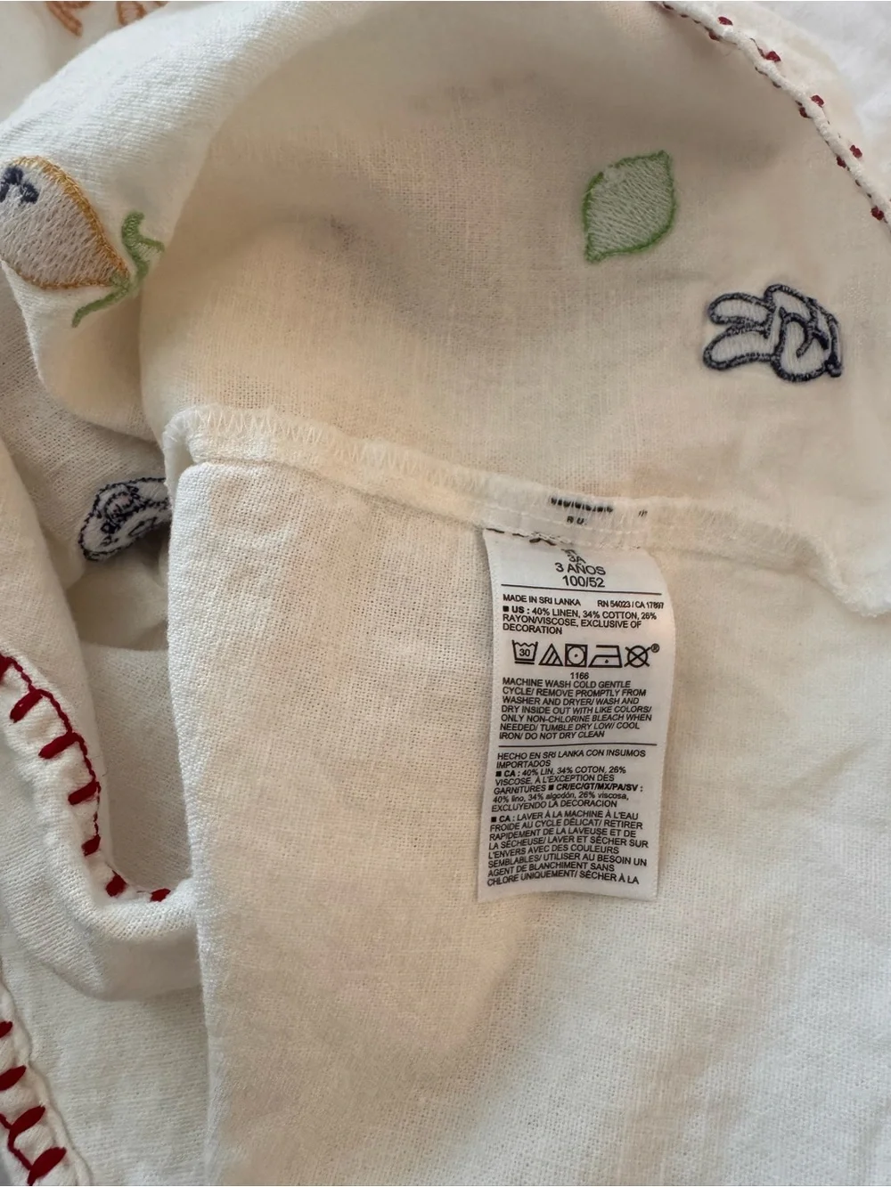 Old Navy x Disney Embroidered Linen Tank Top